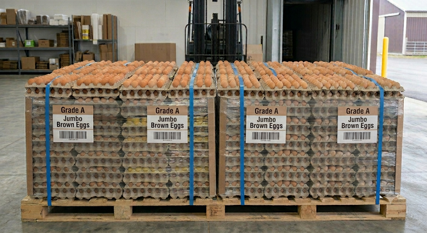 Jumbo Eggs (12 Trays of 30 eggs per Box)